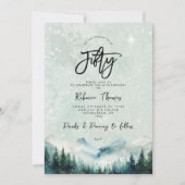 Winterberg 50. Geburtstagseinladung Einladung (Vorderseite)