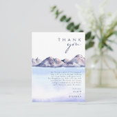 Winterberg Dankeschön Karte (Stehend Vorderseite)