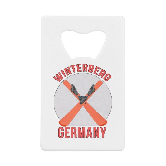 Winterberg, Deutschland Geldbeutel Flaschenöffner (Vorderseite)