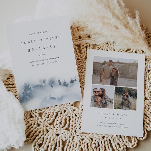 Winterberg Save the Date mit Fotomaterial