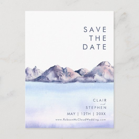 Winterberg Save The Date Postkarte (Vorderseite)