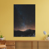 Winterberg Snežnik unter dem Sternenhimmel Leinwanddruck (Insitu (Wohnzimmer))