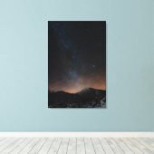 Winterberg Snežnik unter dem Sternenhimmel Leinwanddruck (Insitu (Holzboden))