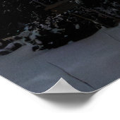 Winterberg Snežnik unter dem Sternenhimmel Poster (Ecke)