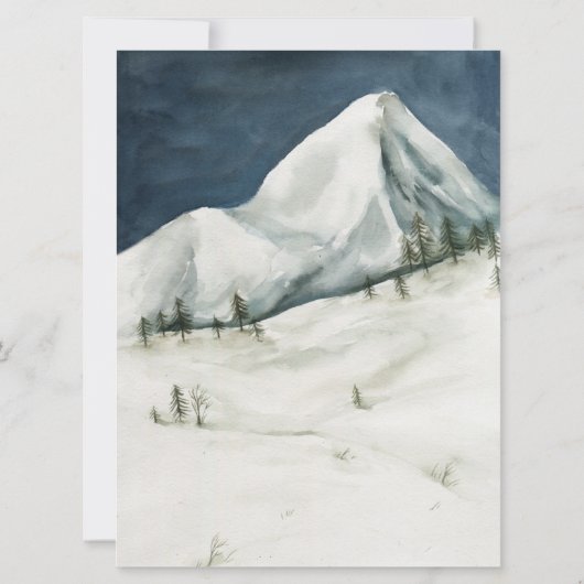 Winterberg | Snowboarden Skifahren Party Einladung (Rückseite)