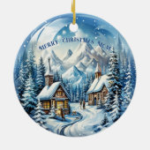 Winterbergbau Pinetrees Keramik Ornament (Hinten)