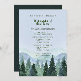 Winterbergbaum Landschaft Probe Abendessen Einladung