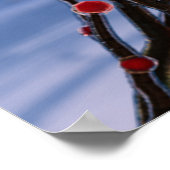 Winterberge in der Eisdruckerei Poster (Ecke)