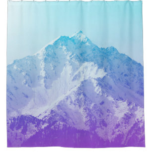 Winterberggipfel, Hipster, Gipfel, Foto, ba Duschvorhang