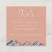 Winterbergische Blume Hochzeitkarte Begleitkarte (Vorderseite)