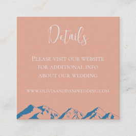 Winterbergische Blume Hochzeitkarte Begleitkarte