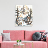 Winterbergrückzug Leinwanddruck (Insitu (Wohnzimmer))