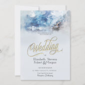 Winterbergsee Hochzeit Einladung (Vorderseite)