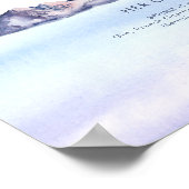 Winterbergsignatur Getränke-Zeichen Poster (Ecke)