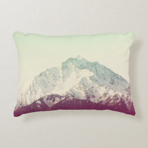 Winterbergspitze, Vintager Hipster-Filter Dekokissen
