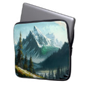 Winterbergszene - Laptop-Sieb Laptopschutzhülle (Vorderseite Links)