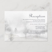 Winterbergwald Hochzeitsempfang Begleitkarte (Vorderseite)