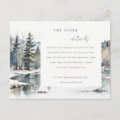 Winterbergwelt Hochzeitsszene Begleitkarte (Vorderseite)