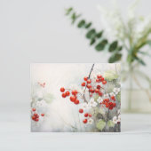 Winterberries Postkarte (Stehend Vorderseite)