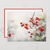 Winterberries Postkarte (Vorne/Hinten)
