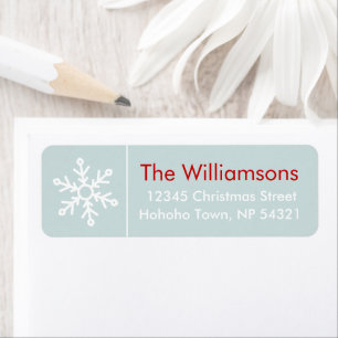 Winterberries Snowflake Coordinated on Icy Blue