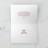 Winterberry Birds/Scripting Feiertagskarte (Innenseite)