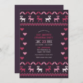 Winterberry Bliss Ugly Sweater Christmas Party Einladung (Vorne/Hinten)