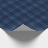 Winterberry Blue Tartan Geschenkpapier (Ecke)