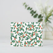 Winterberry (Classic) Feiertagspostkarte (Stehend Vorderseite)