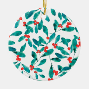 Winterberry (Festiv) Keramik Ornament
