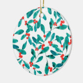 Winterberry (Festiv) Keramik Ornament (Links)