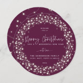 Winterberry Frohe Weihnachten funkelnde Lichter (Vorne/Hinten)