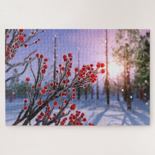 Winterberry im Eispuzzle Puzzle