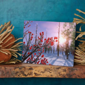 Winterberry in der Eisebene Fotoplatte (Seite)