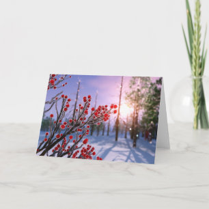 Winterberry in Eis Karte