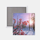 Winterberry in Ice Magnet (Vorderseite/Rückseite)