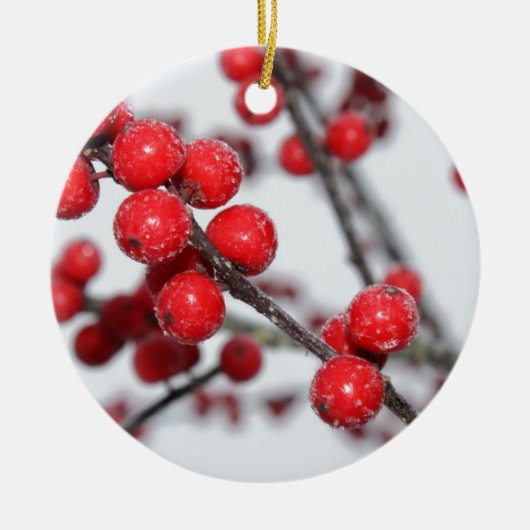 Winterberry Keramik Ornament (Vorne)