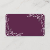 Winterberry Leaf Motif Erntedank Flat Platzkarte (Vorderseite)