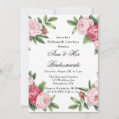 Winterberry Primrose Floral Bridemaid Luncheon Einladung (Vorderseite)