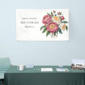 Winterberry Primrose Paint Floral Brautparty Banner (Messeveranstaltung)