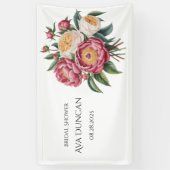 Winterberry Primrose Paint Floral Brautparty Banner (Vertikal)