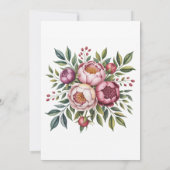 Winterberry Primrose Paint Floral Couples Dusche Einladung (Rückseite)