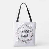 Winterberry rustic boho wildflowers bloom tasche (Rückseite)