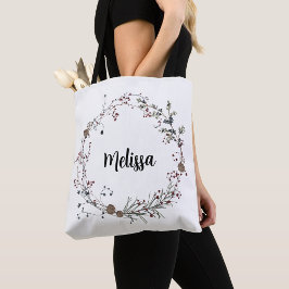 Winterberry rustic boho wildflowers bloom tasche