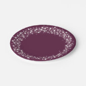 Winterberry Sparkling Lights Weihnachten Pappteller (Schrägansicht)