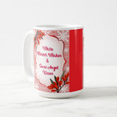 Winterberry White Winter wünscht Snow Angel Kisses Kaffeetasse (Vorderseite Links)