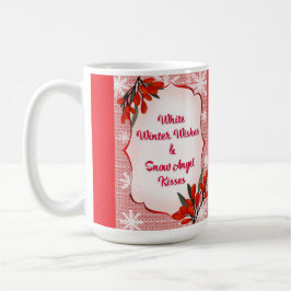 Winterberry White Winter wünscht Snow Angel Kisses Kaffeetasse