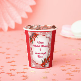 Winterberry White Winter wünscht Snow Angel Kisses Pappbecher