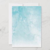 Winterbezogene Geburtstagsfeier Einladung (Rückseite)