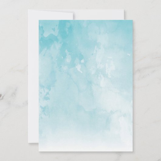 Winterbezogene Geburtstagsfeier Einladung (Rückseite)